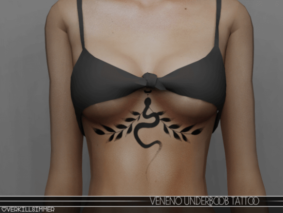 The Sims 4 Veneno underboob template