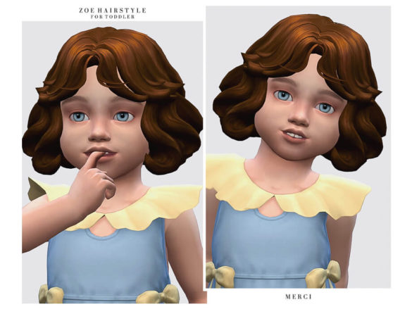 The Sims 4 Zoe Hair by -Merci-