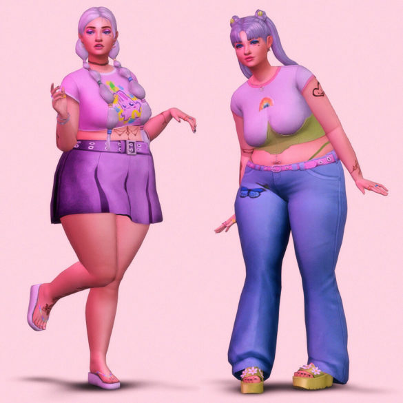 perry2k ft the xs collection outfit one hair