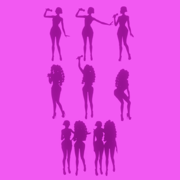 posepack 1 artistas com microfone