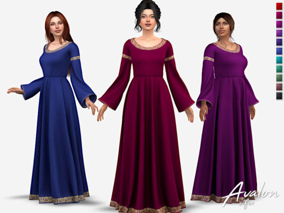 The Sims 4 Avalon Dress by Sifix at TSR