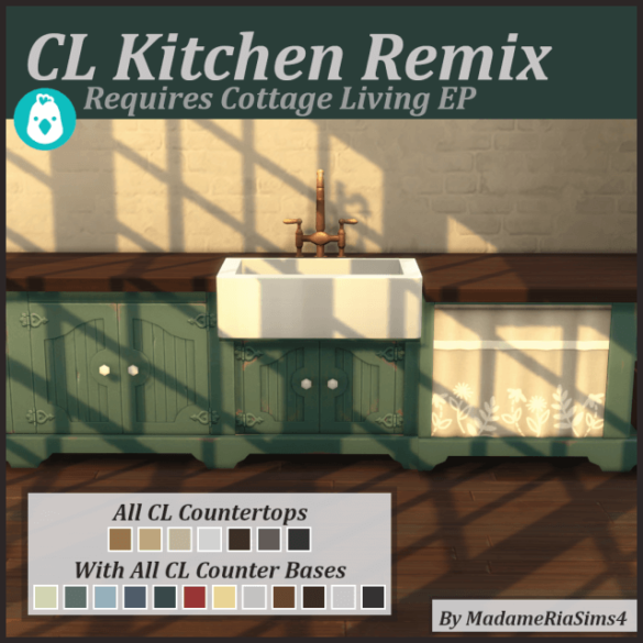 The Sims 4 cottage living kitchen remix