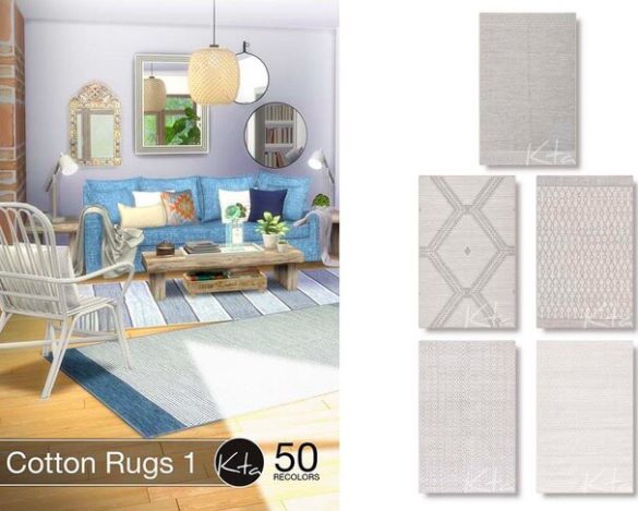 The Sims 4 Cotton Rugs 1 at Ktasims | The Sims Book