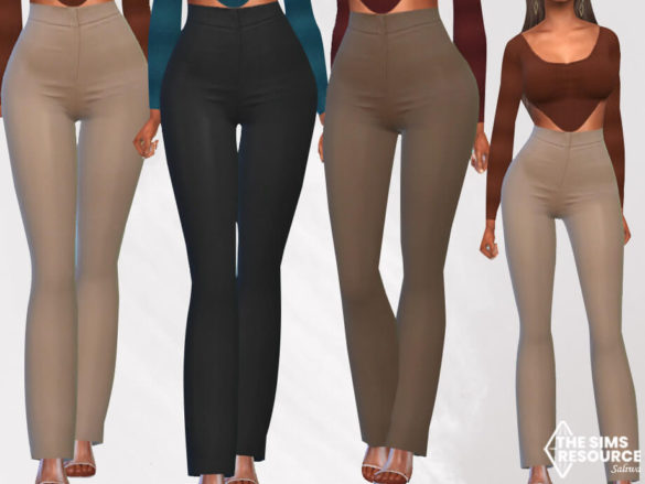 The Sims 4 Cotton Trousers by Saliwa at TSR