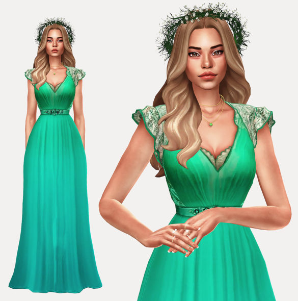 The Sims 4 Emerald Lookbook