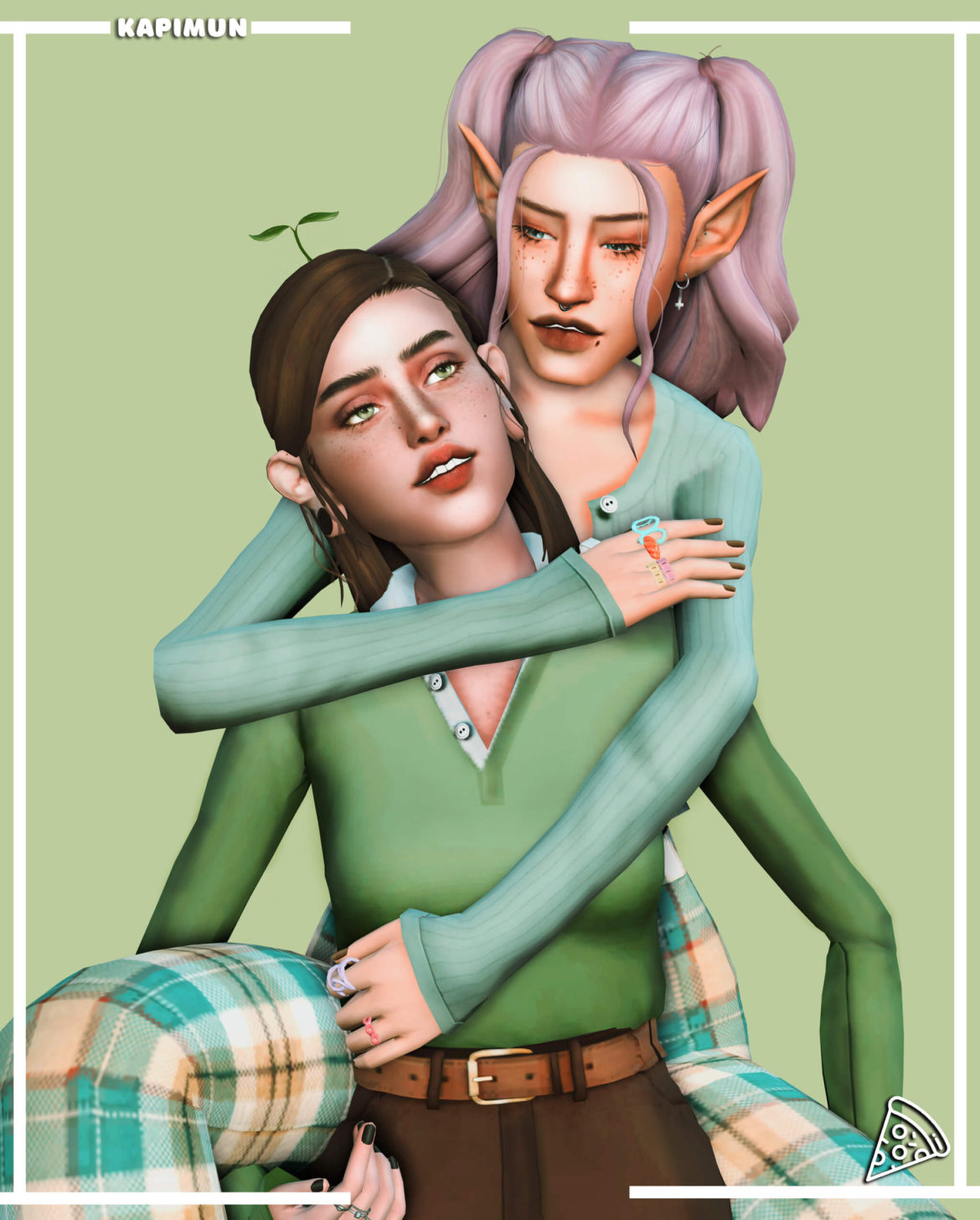 The Sims 4 friends poses 2