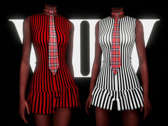 The Sims 4 High School Fashion – Dress III by Viy Sims