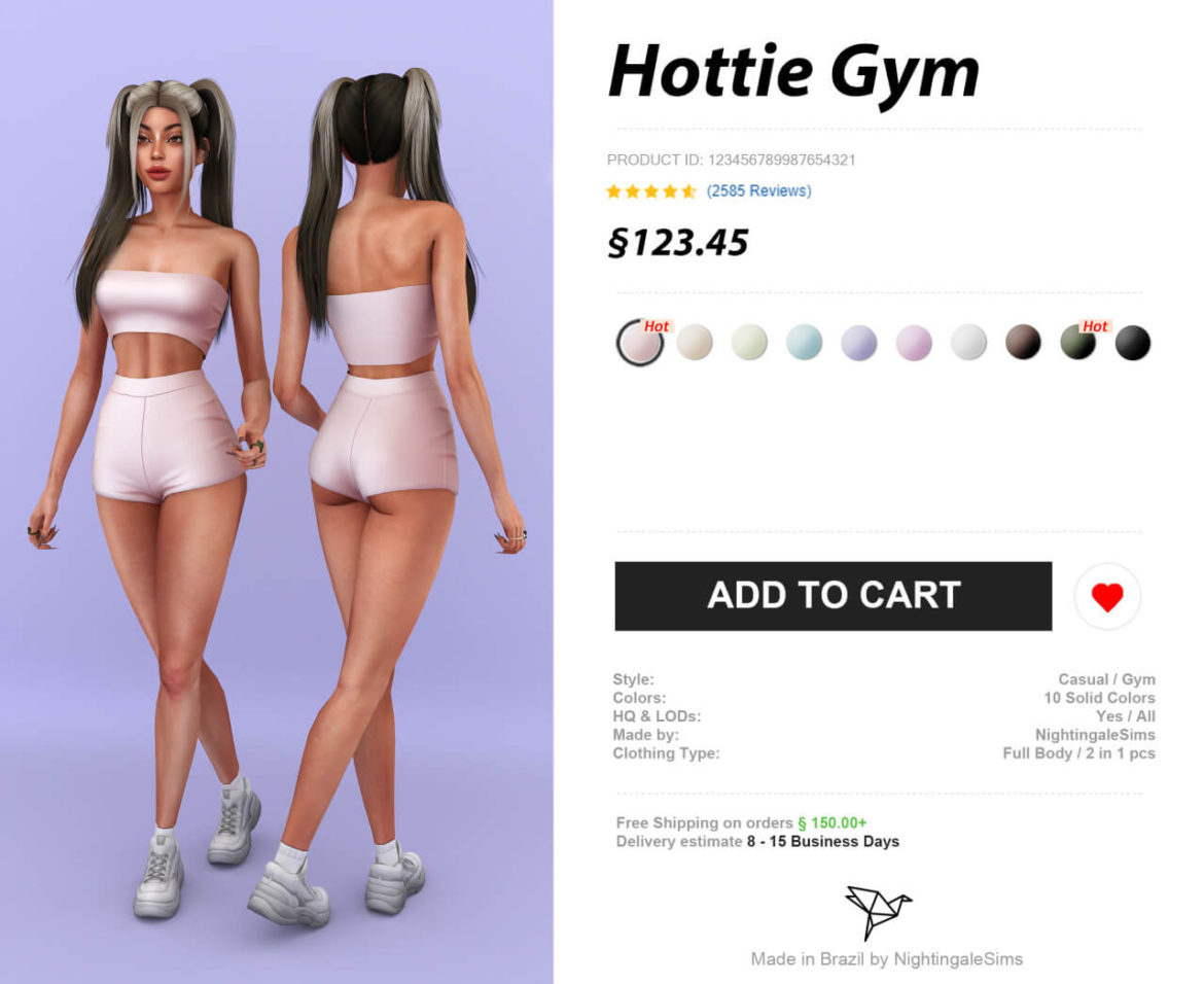 The Sims 4 hottie Gym