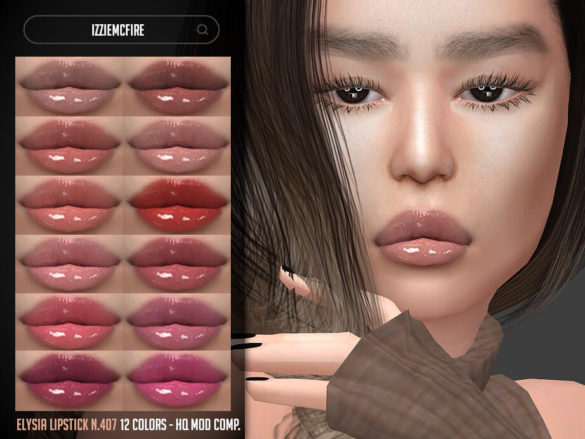 The Sims 4 IMF Elysia Lipstick N.407 by IzzieMcFire