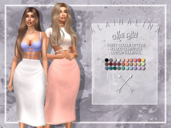 The Sims 4 Mari Skirt at AlainaLina