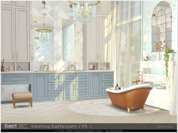 The Sims 4 Monica Bathroom Pt.I furniture by Severinka_ at TSR
