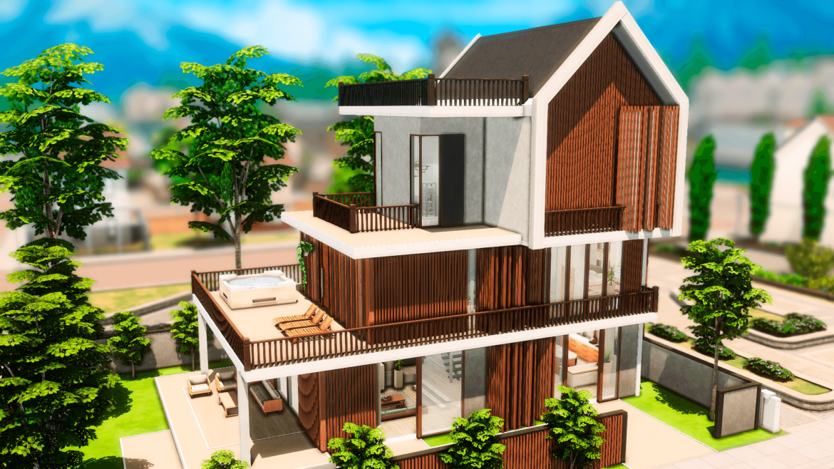 The Sims 4 NO CC - Scandinavian House