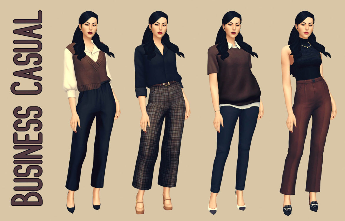 The Sims 4 simchronizeds lookbook challenge business