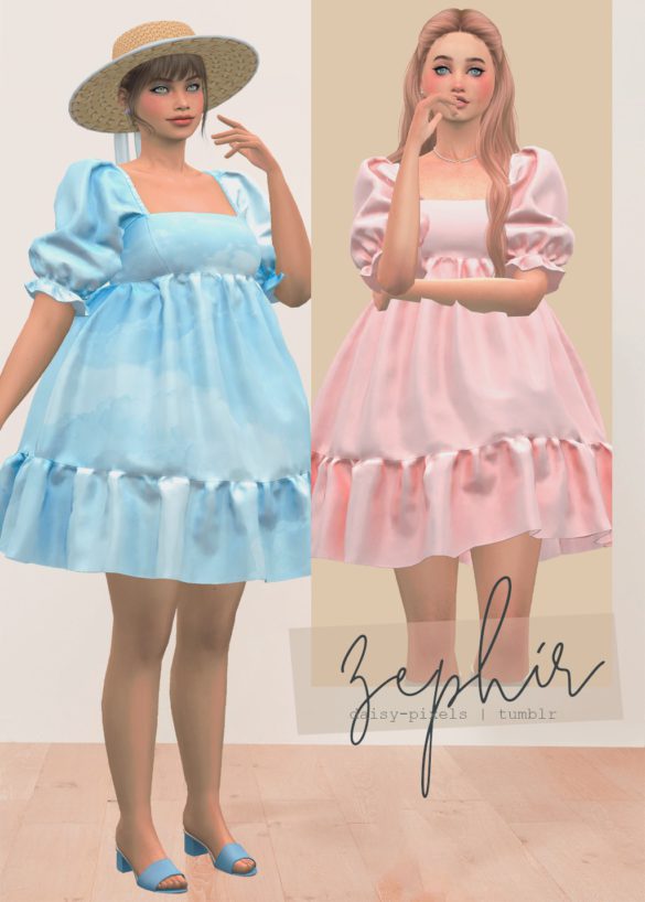 The Sims 4 Zephir Dress at Daisy Pixels
