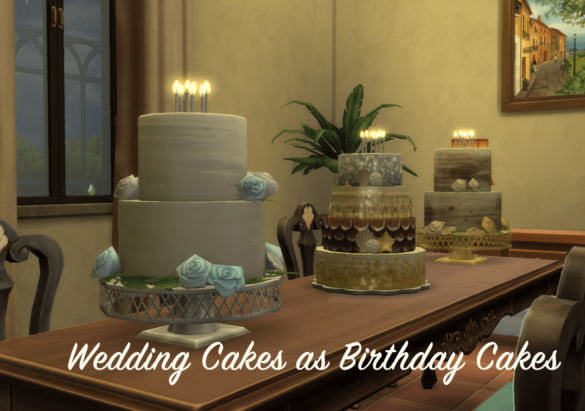 Wedding Cakes as Birthday Cakes