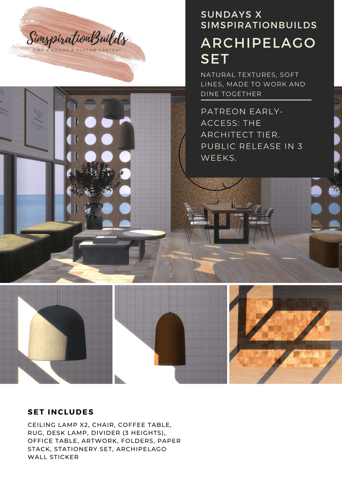 Archipelago Set natural textures