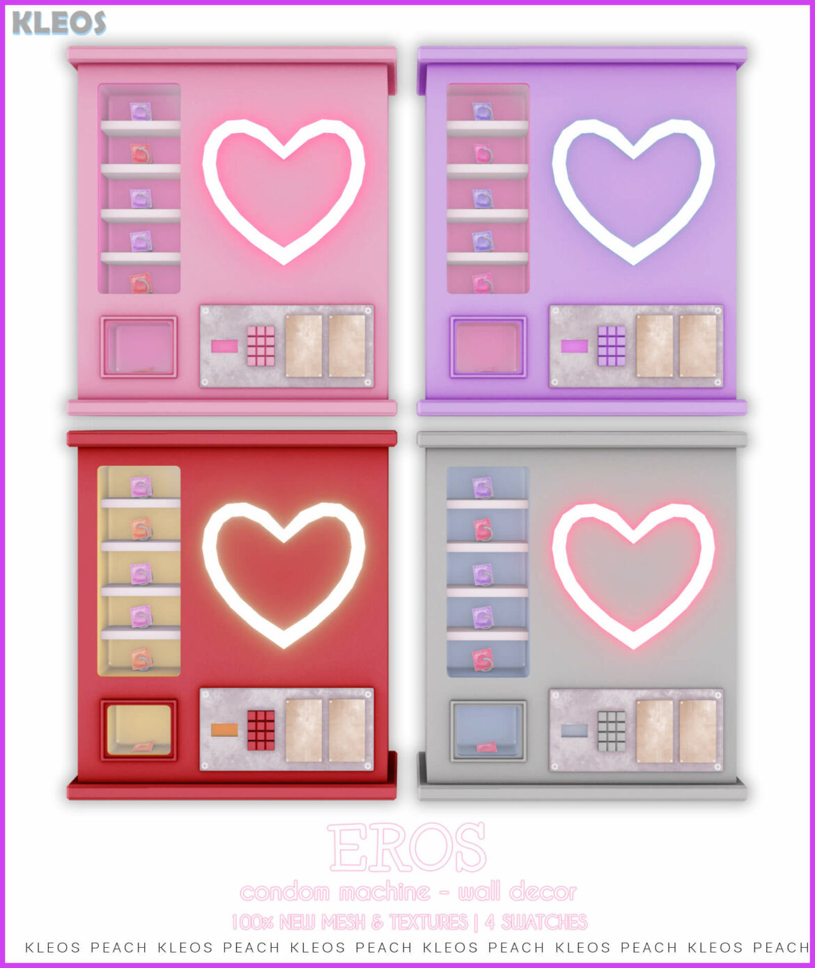 PEACH | Condom Machine Decor