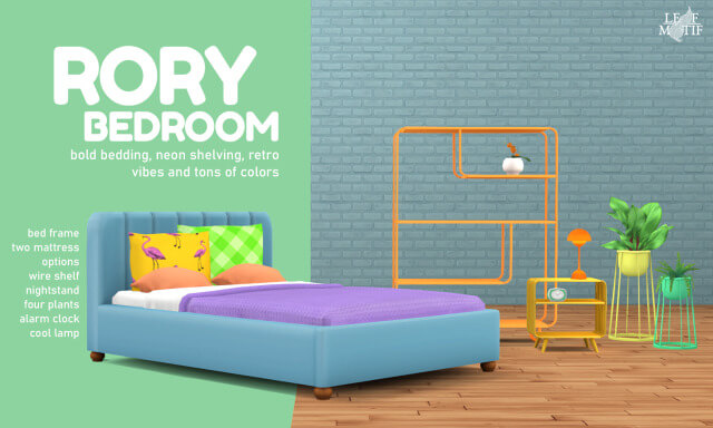 rory bedroom maxis match