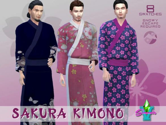 sims 4 japan outfit kimono | The Sims Book