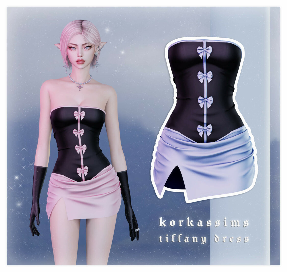 tiffany dress new mesh by korkassims
