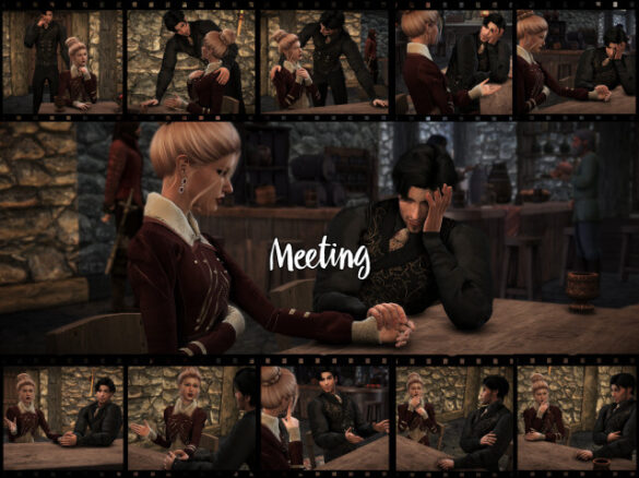 tv meeting poses