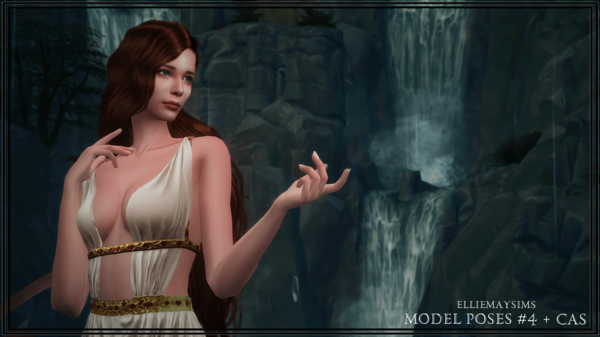 model poses 4 cas in game