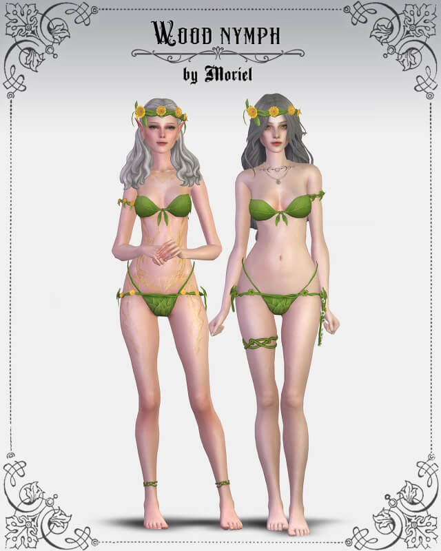 wood nymph set 9 items 2 outfits