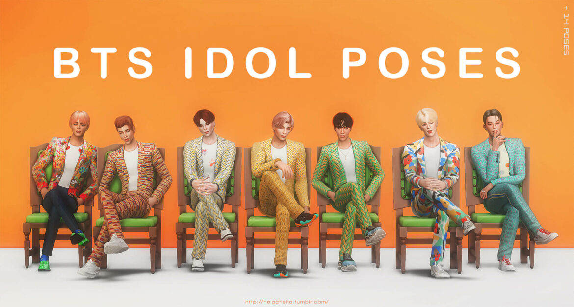helgatisha ts4 bts idol poses pose pack