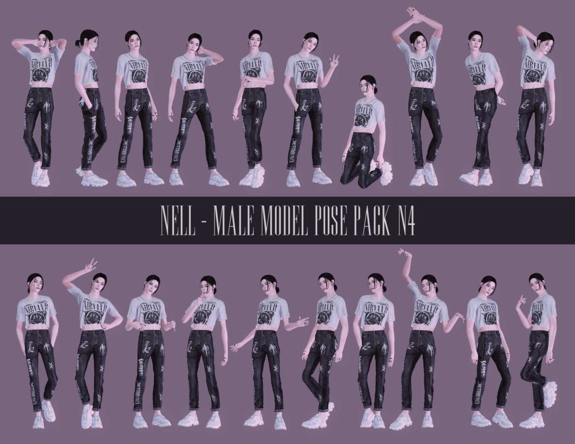 male model pose pack n4 | The Sims Book