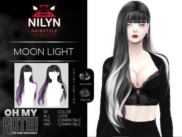 oh my goth moon light hair