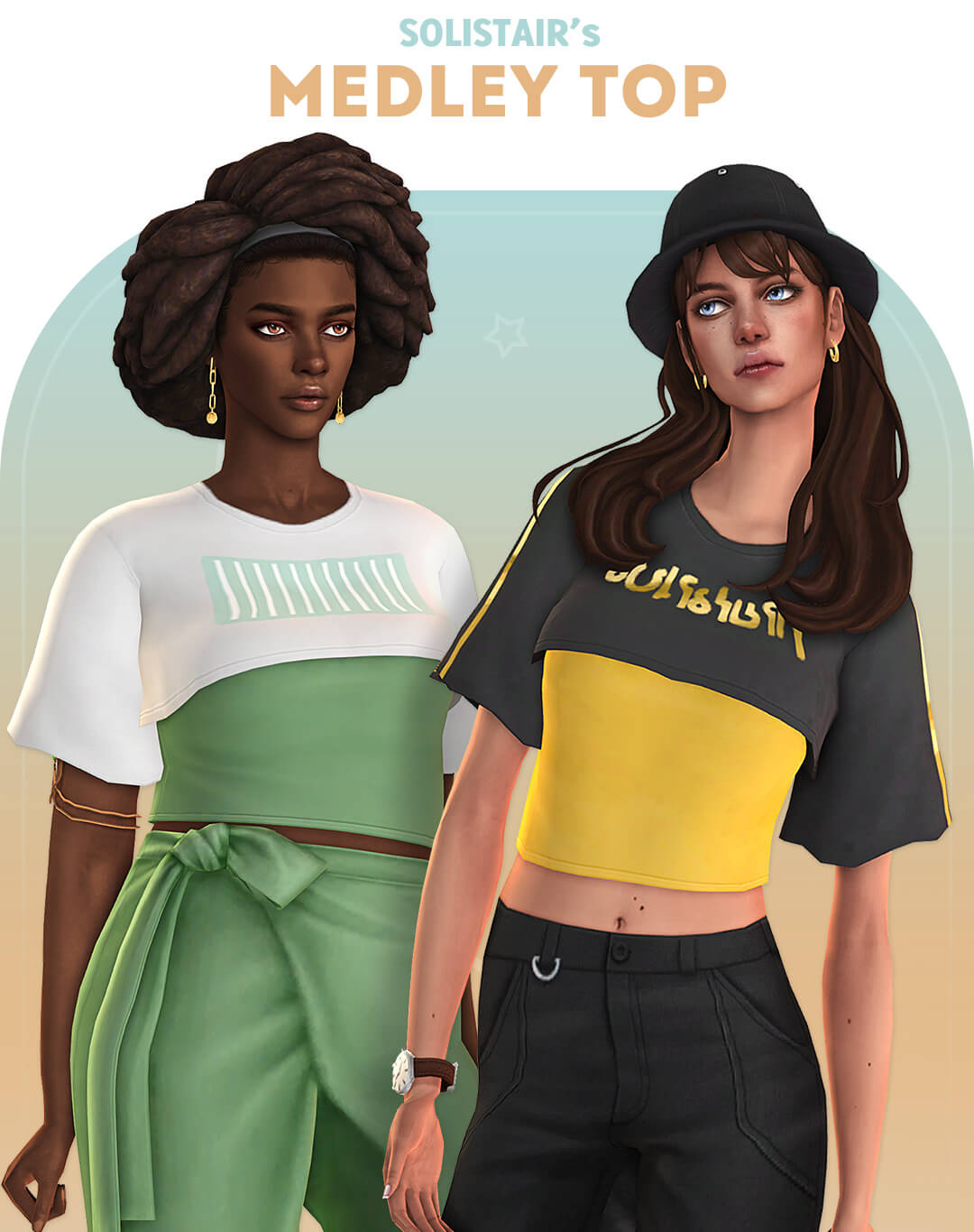 solistair medley top | The Sims Book