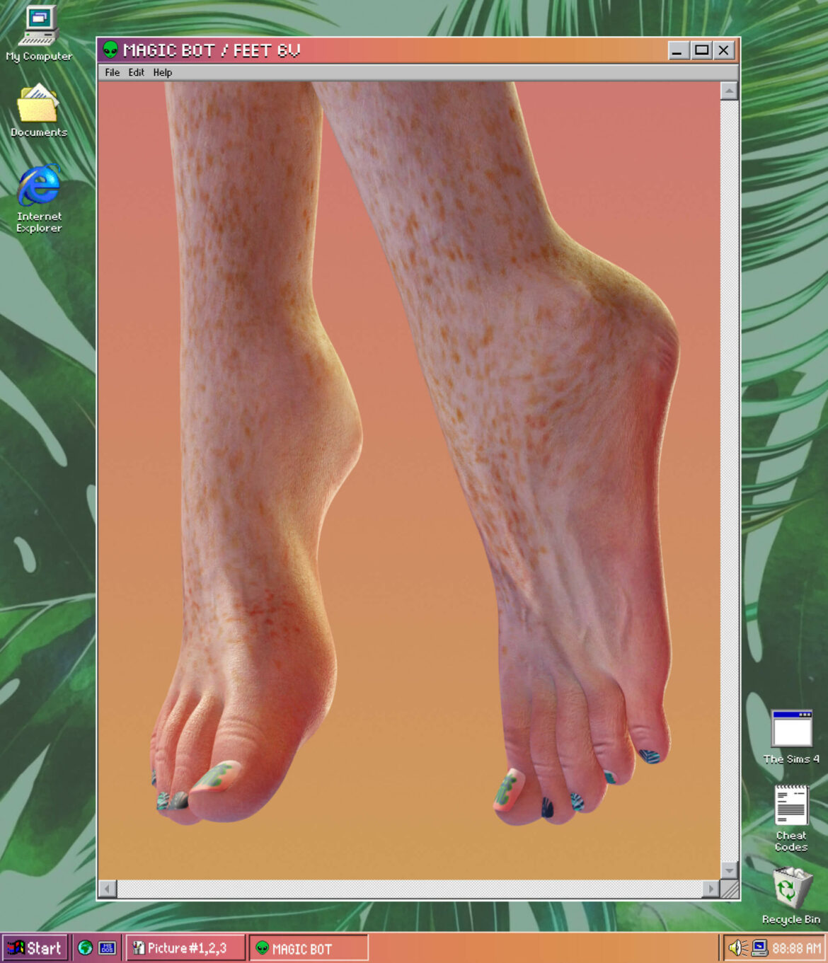 feet 6v default feet