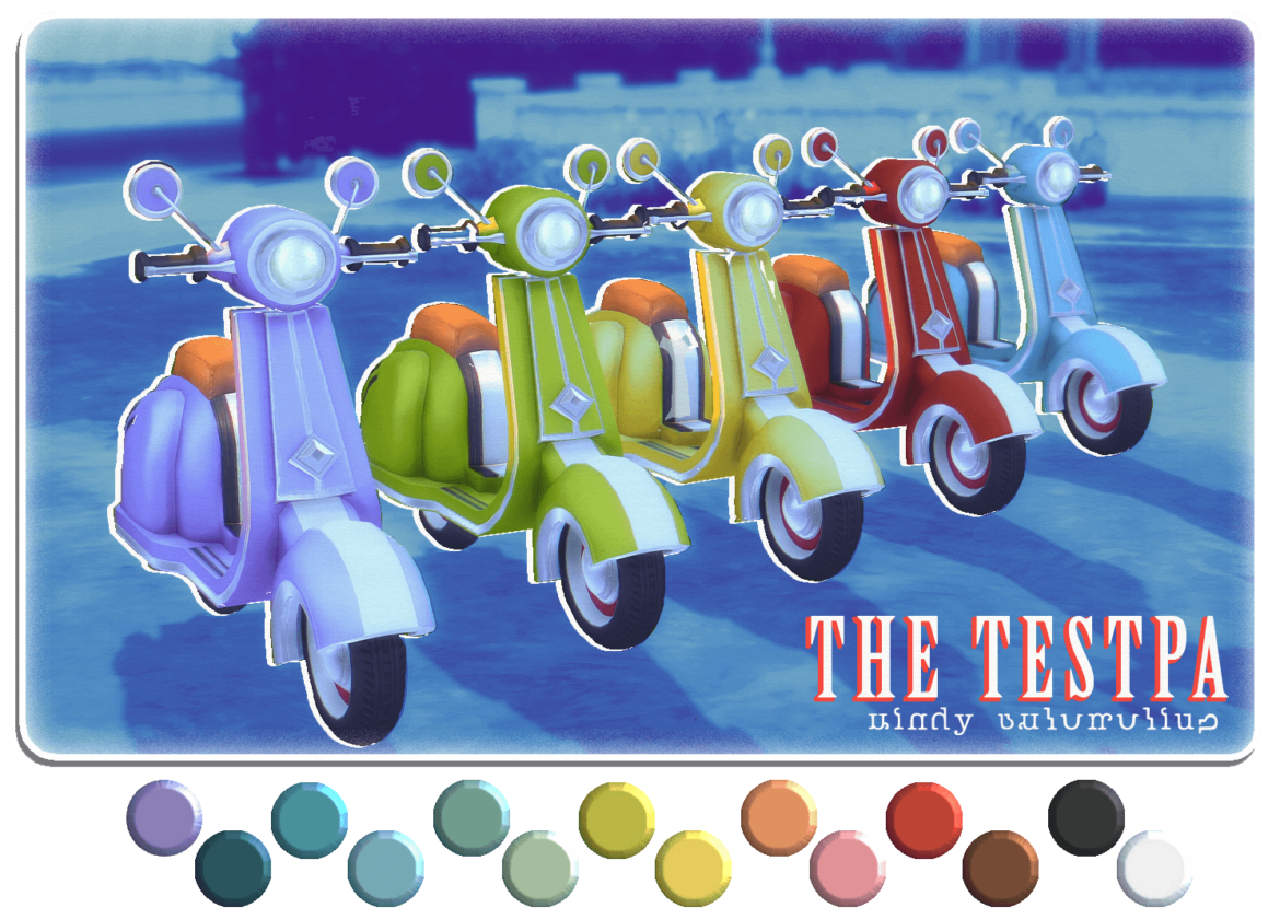 the testpa a deco scooter for the sims 4