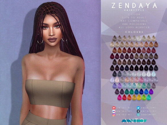 Zendaya Hairstyle by Anto