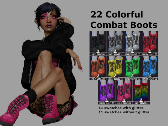22 Colorful Combat Boots