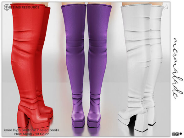 Knee High Platform Heeled Boots S62