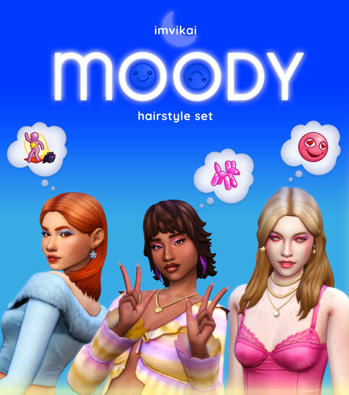 MOODY - A HAIRSTYLE SET BY IMVIKAI