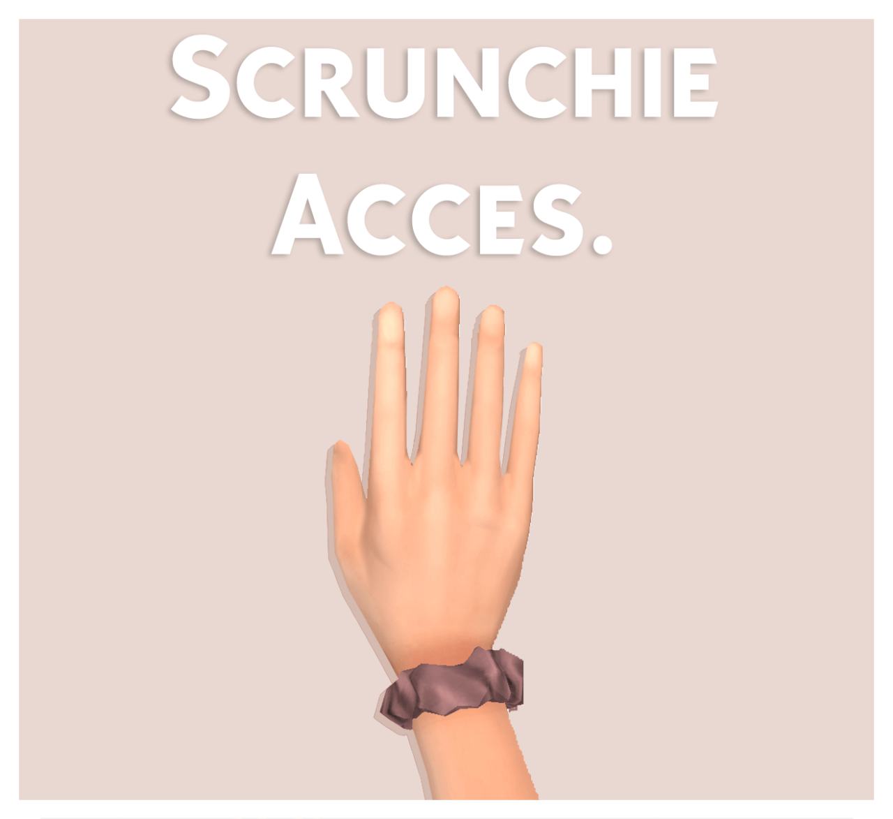 scrunchie accessory