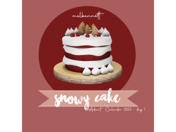 Advent Calendar 2022 Snowy Cake