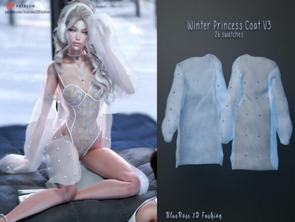 winter princess coat v3 - brsims