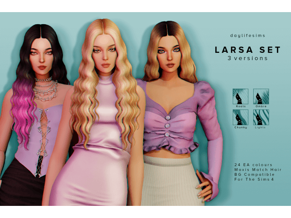 LARSA HAIR SET - 3 versions