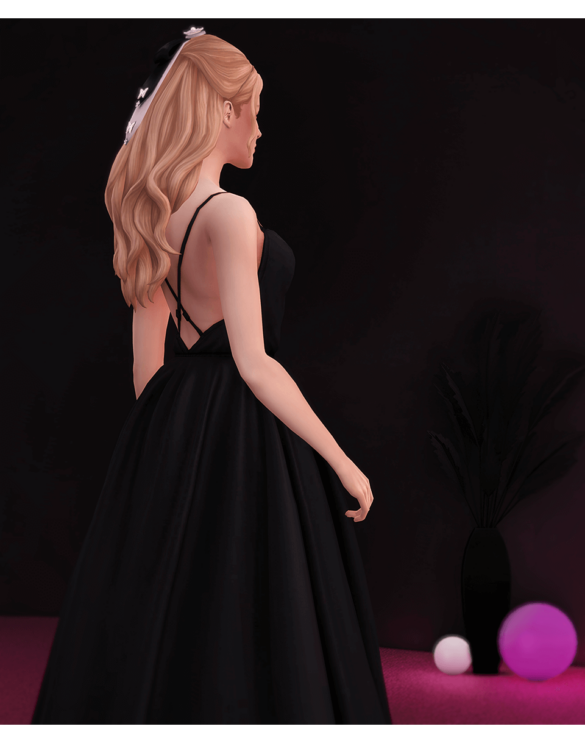 Black Rose hairstyle rustys-cc