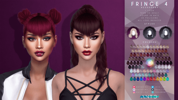 Fringe 4 Chromatic Collection By Anto The Sims Book