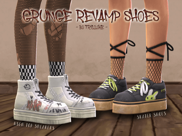 Grunge Revamp Shoes by Trillyke
