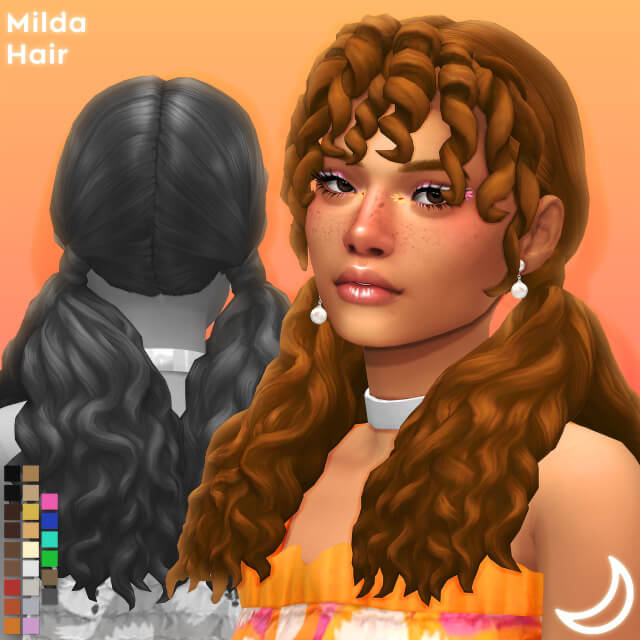 MILDA HAIR BY IMVIKAI | The Sims Book