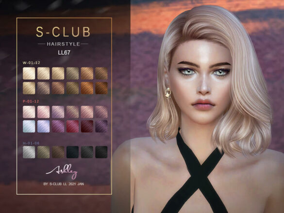 sclub ts4 hair 67 Ashley