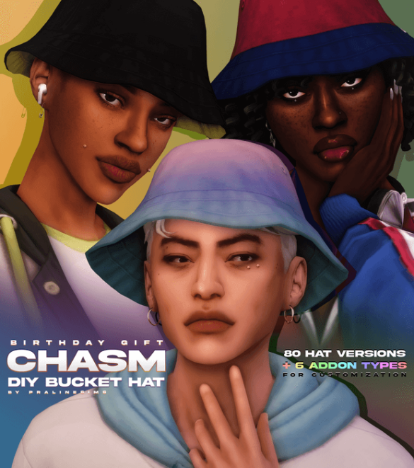 BIRTHDAY GIFT CHASM DIY Bucket Hat Set