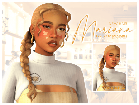 Mariana Hair | The Sims Book