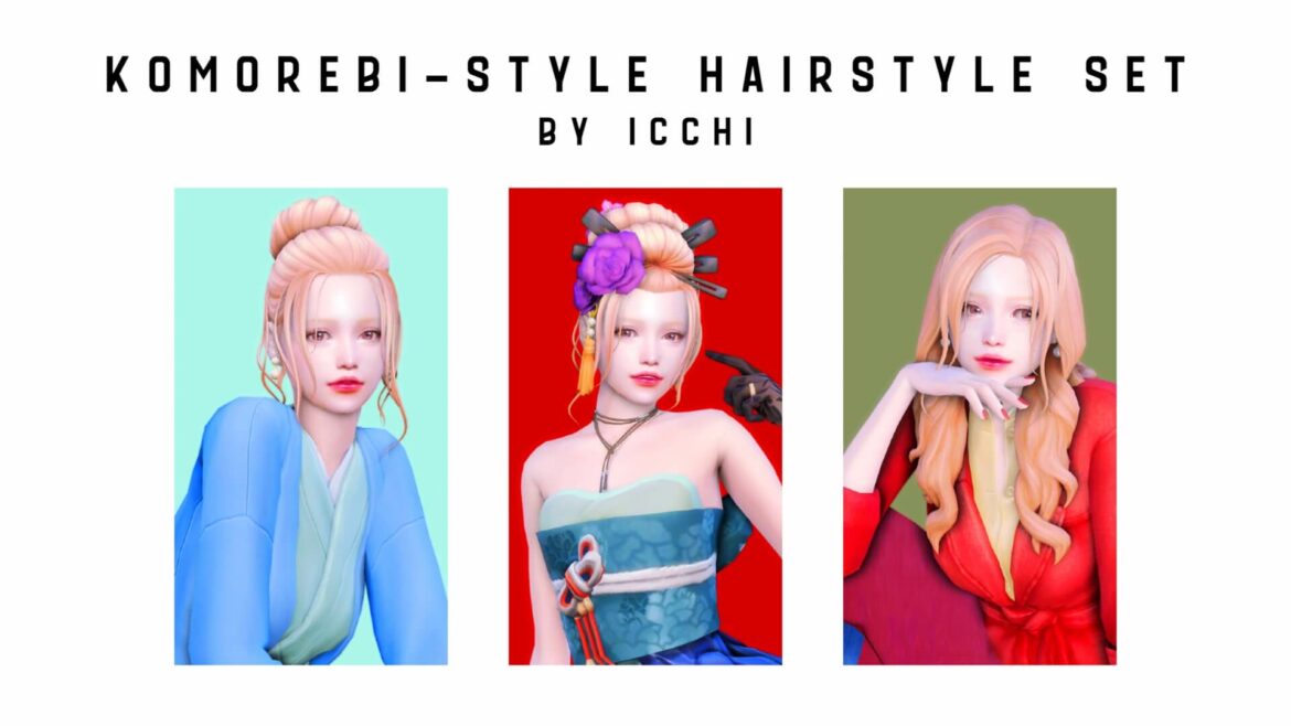 Komorebi-style hairstyle set