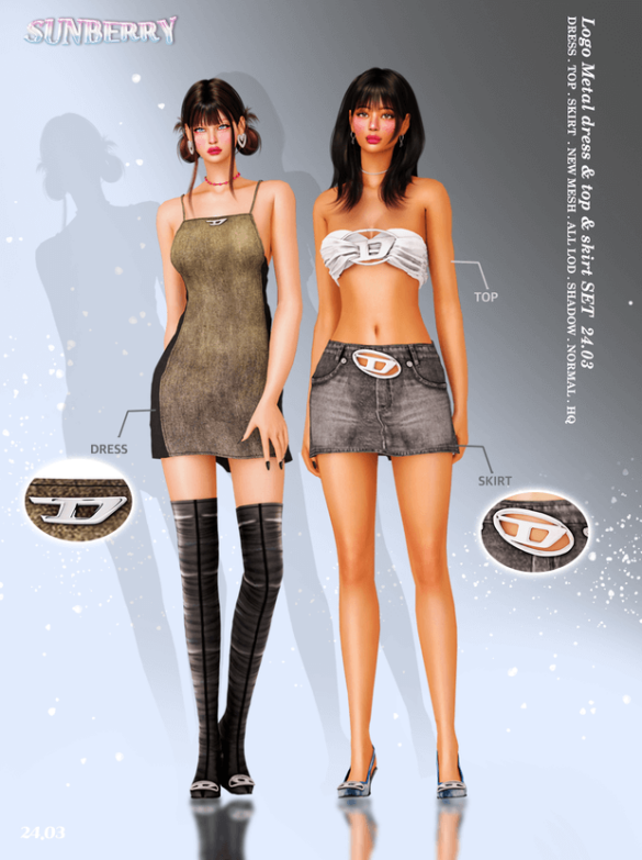 Logo Metal Dress&Top